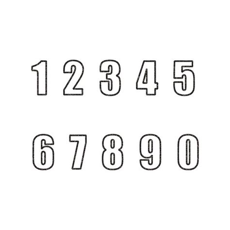 商用可シンプル白抜きの数字 ナンバー スタンプ 白黒ベーシックの無料イラスト素材になりますシンプルながらも印象的で使いやすい数字のフォントスタンプですデザインなどにお役立て下さい