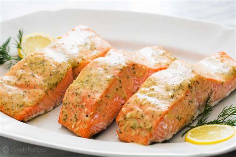 Today, all we're doing is rubbing the fillets with a little oil and sprinkling them with salt and pepper. Honey Mustard Salmon Recipe | SimplyRecipes.com
