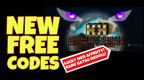 New Free Codes Hxh Ultimate Finale Gives Free Rare Hatsu Reroll