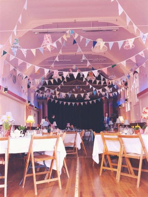 Hunsdon Village Hall Afternoon Tea Wedding Bunting Lampshades
