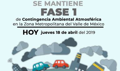 La elaboración de un marco de planificación de contingencias. Continúa la Fase 1 de Contingencia Ambiental Atmosférica ...