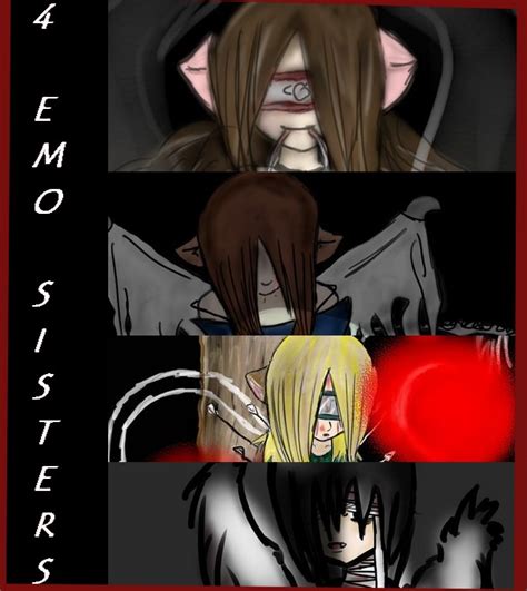 4 emo sisters by ally yasha on deviantart