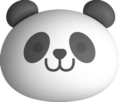 Free Panda Gezicht 3d Dier Gezicht Schattig Emojis Stickers
