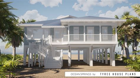 Ocean Springs Florida Beach House By Tyree House Plans