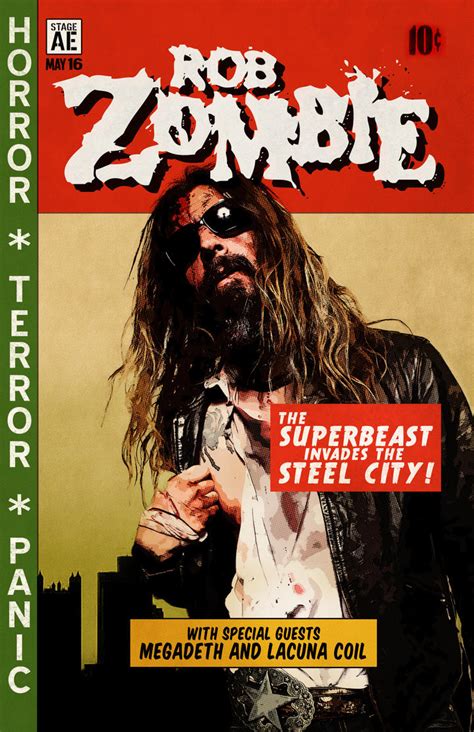 Rob Zombie Concert Poster By Digitalmunkey On Deviantart