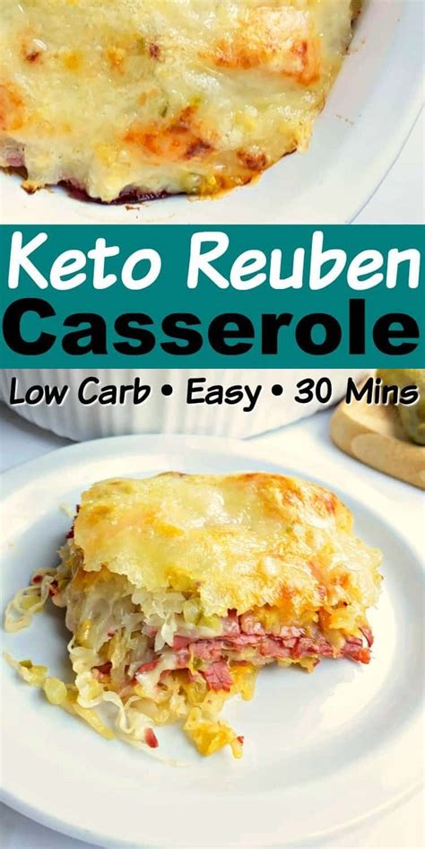 Corned beef with cheeses, kraut, mayo and thousand island dressing. Easy Keto Reuben Casserole #keto #Ketorecipes #ketoreuben ...