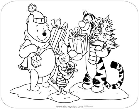 Disney Christmas Coloring Pages - Draw-metro