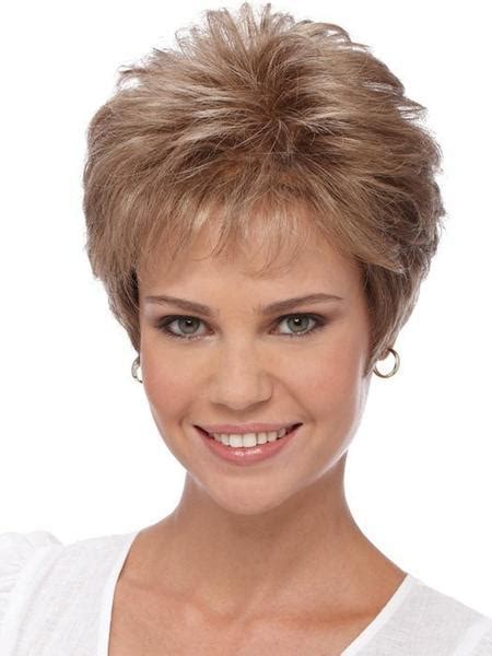 Short bob hair cut back view for women over 50. Carolyn by Estetica | Lace Front - Wigs.com