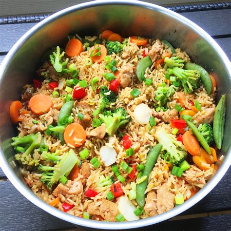 one pot asian chicken rice and vegetables georgia grown