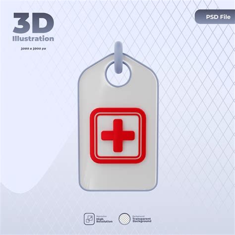 Premium Psd 3d Medical Supplies Icon Illustration