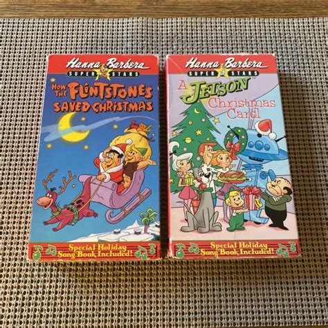 Vhs Hanna Barbera S How The Flintstones Saved Christmas A Jetson Christmas Carol Picclick