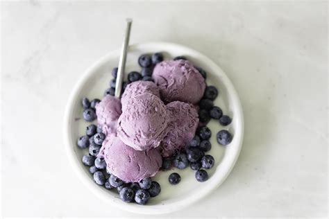 Homemade Blueberry Ice Cream My Vegetarian Family