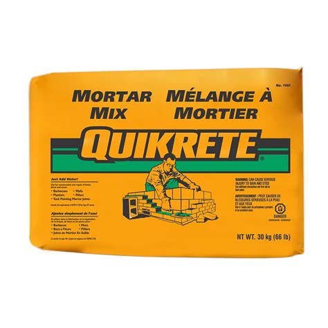Quikrete Mortar Mix 30kg The Home Depot Canada