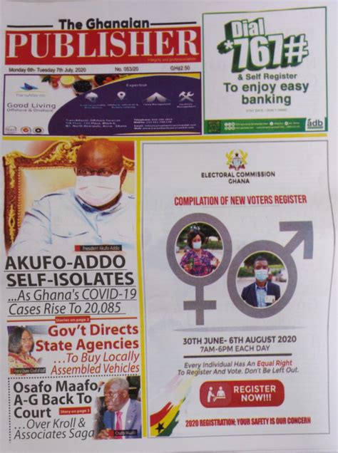Todays Newspapers Front Pages Gh