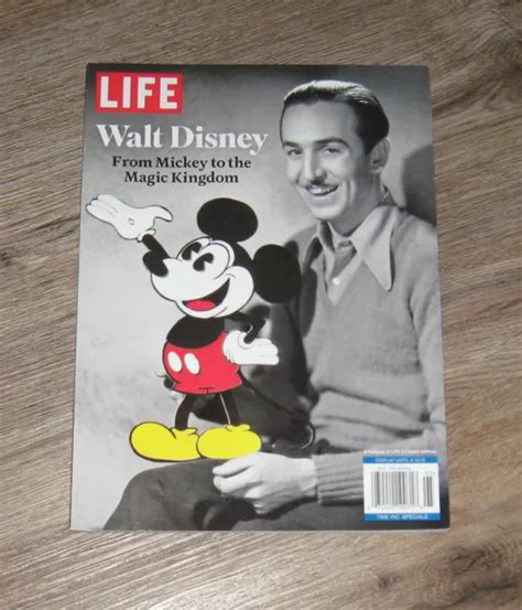 Life Magazine Book Walt Disney Cover Mickey Mouse To The Magic Kingdom