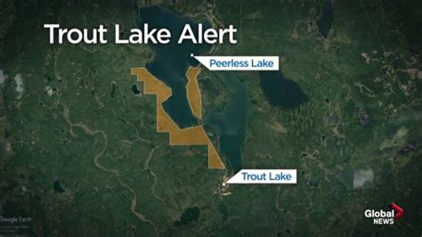 Alberta Wildfires Trout Lake On Evacuation Alert High Level Winds