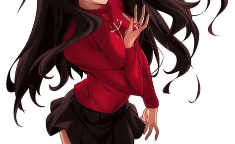 Fate Stay Night Tohsaka Rin Render 9 Anime Png Image Without Otosection