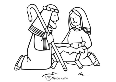 San José y la Virgen María Dibujo 504 Dibujalia Los mejores