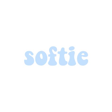 Soft Softie Blue Pastelblue Aesthetic Sticker By Tiffnirex
