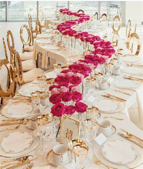 25 + chic simple wedding table number ideas for 2021 roses&rings dec 1, 2020. Curving white, gold and pink wedding reception table ...
