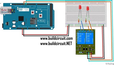 2 Channels Relay Test Using Arduino Mega And Ethernet Shield