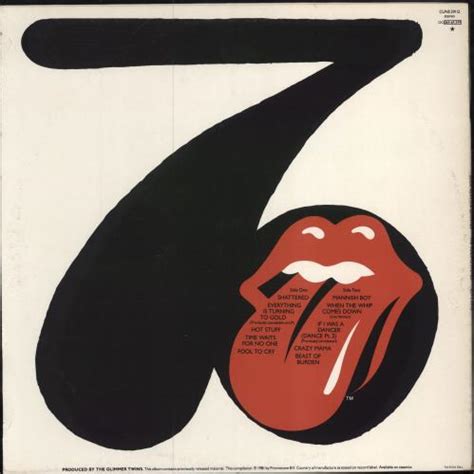 The Rolling Stones Sucking In The Seventies Inner Uk Vinyl Lp Album