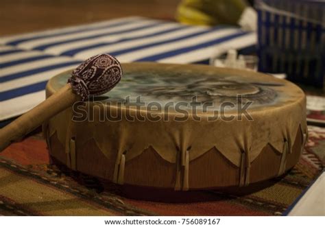 Shamanic Drum Used Special Ceremonies Such Stock Photo Edit Now 756089167