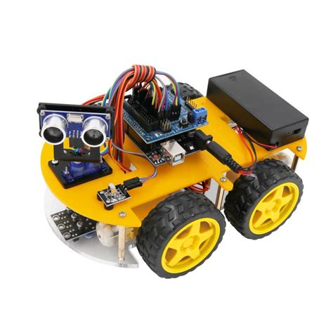 Kit Arduino Diy Robot Auto 4wd Con Control Remoto Activa Soluciones
