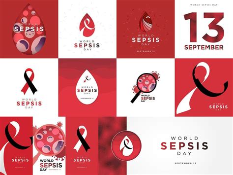 World Sepsis Day Mega Set With 8 Greeting Cards 3 Portrait Story