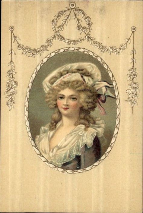Victorian Woman Embossed Rose Border C1910 Postcard Postcard Vintage