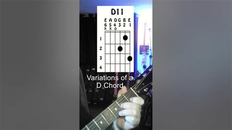 How To Play A D11 Chord Guitar Guitarlesson Guitarchord Youtube