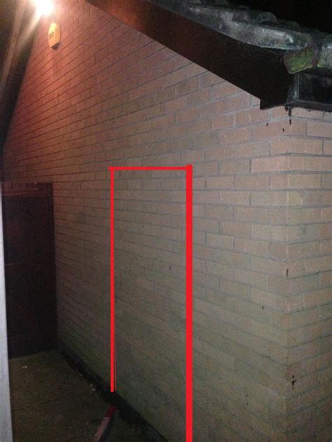 If not, slide shims between the concrete wall and the frame. Adding a doorway in single brick garage wall | DIYnot Forums