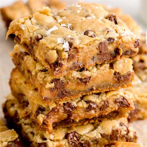 Salted Caramel Chocolate Chip Cookie Bars Recipe Cart