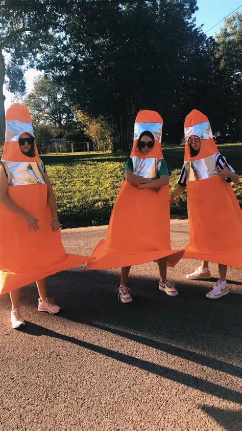 Traffic Cone Costumes Trio Halloween Costumes Halloween Costumes For