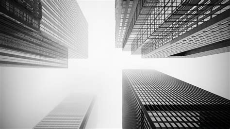 Toronto Skyscrapers Black And White Phone Wallpapers