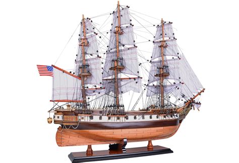 Uss Constellation Wooden Tall Ship Model