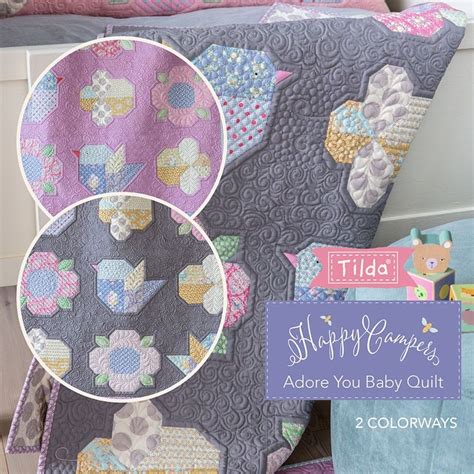 Free Tilda Pattern • Adore Your Baby Quilt • 2 Colorways • Making