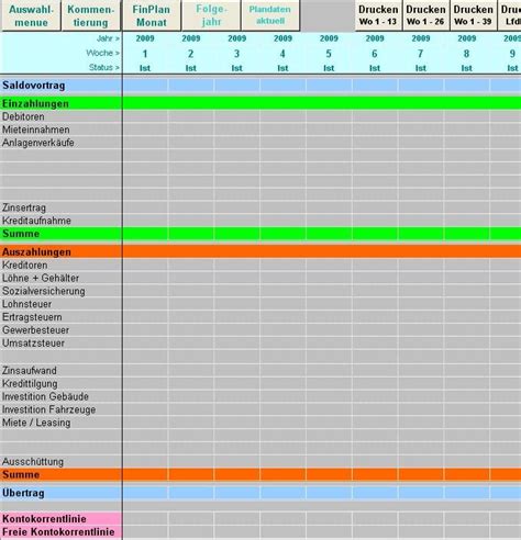 Excel Tool Für Finanzplanung