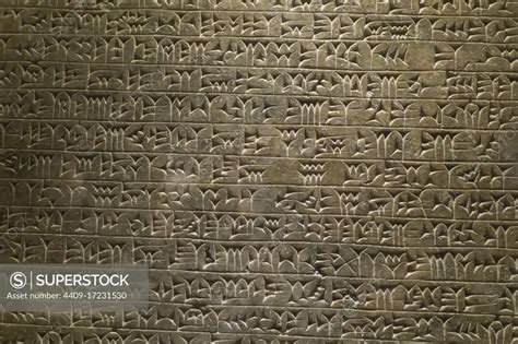 Assyrian Reliefs At The Vatican Museum Inscription Of Sargon II 721