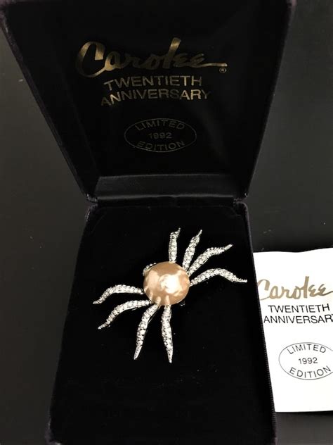 Carolee Limited Edition Signed Spider Brooch Gem