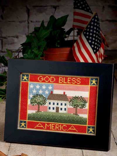 God Bless America God Bless America Cross Stitch Blessed