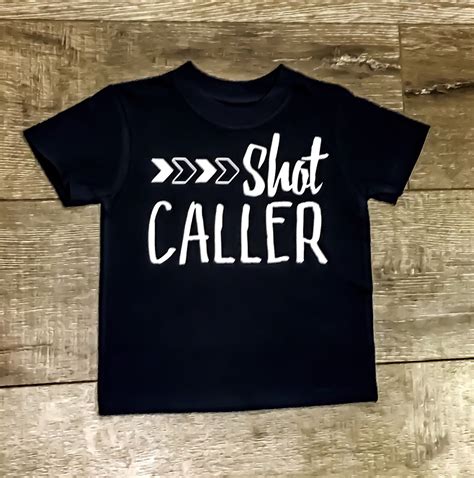 Kids Tshirt Shot Caller Baby Shirt Toddler Shirt Etsy Funny Kids
