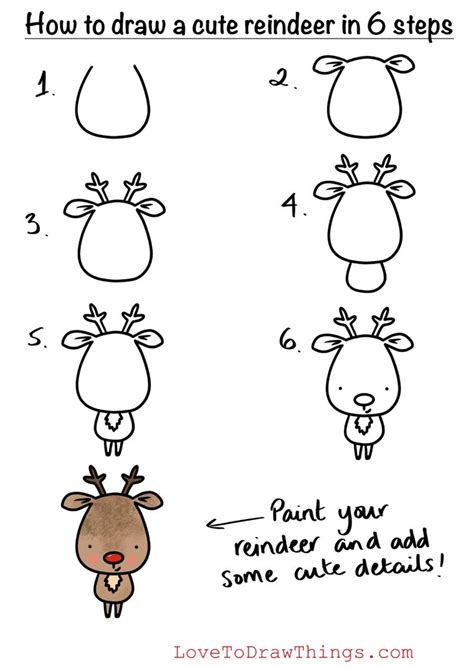 Https://wstravely.com/draw/how To Draw A Reindeer Cute