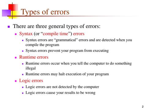 Ppt Error Messages Powerpoint Presentation Free Download Id357372