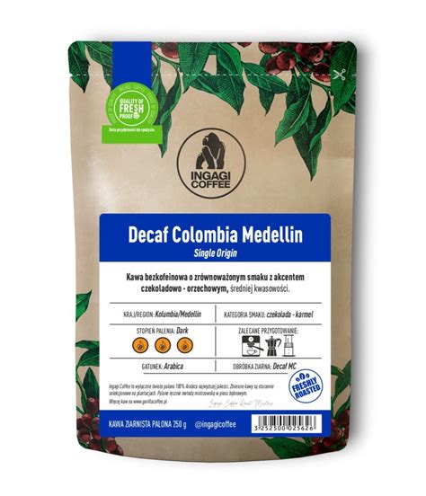 Kawa Decaf Colombia Medellin Kawa Bezkofeinowa