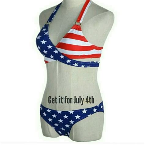 71 Off Other 2 LEFT Sexy Stars Stripes Flag Padded Bikini From