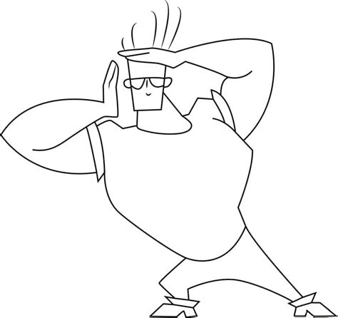 Dibujos De Johnny Bravo Para Colorear Para Colorear Pintar E