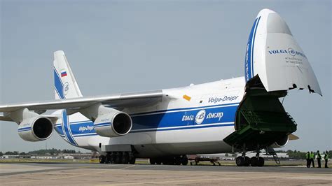 One Of The Largest Aircraft Antonov An 124 Ruslan Fuselage Opened
