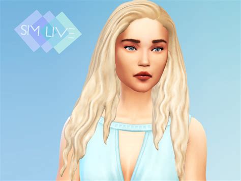 The Sims Resource Long Wavy Hair By Kikisimlive ~ Sims 4 Hairs