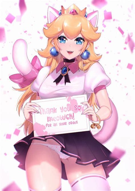 Cat Peach Princess Peach Image By Saiwo Project Zerochan Anime Image Board